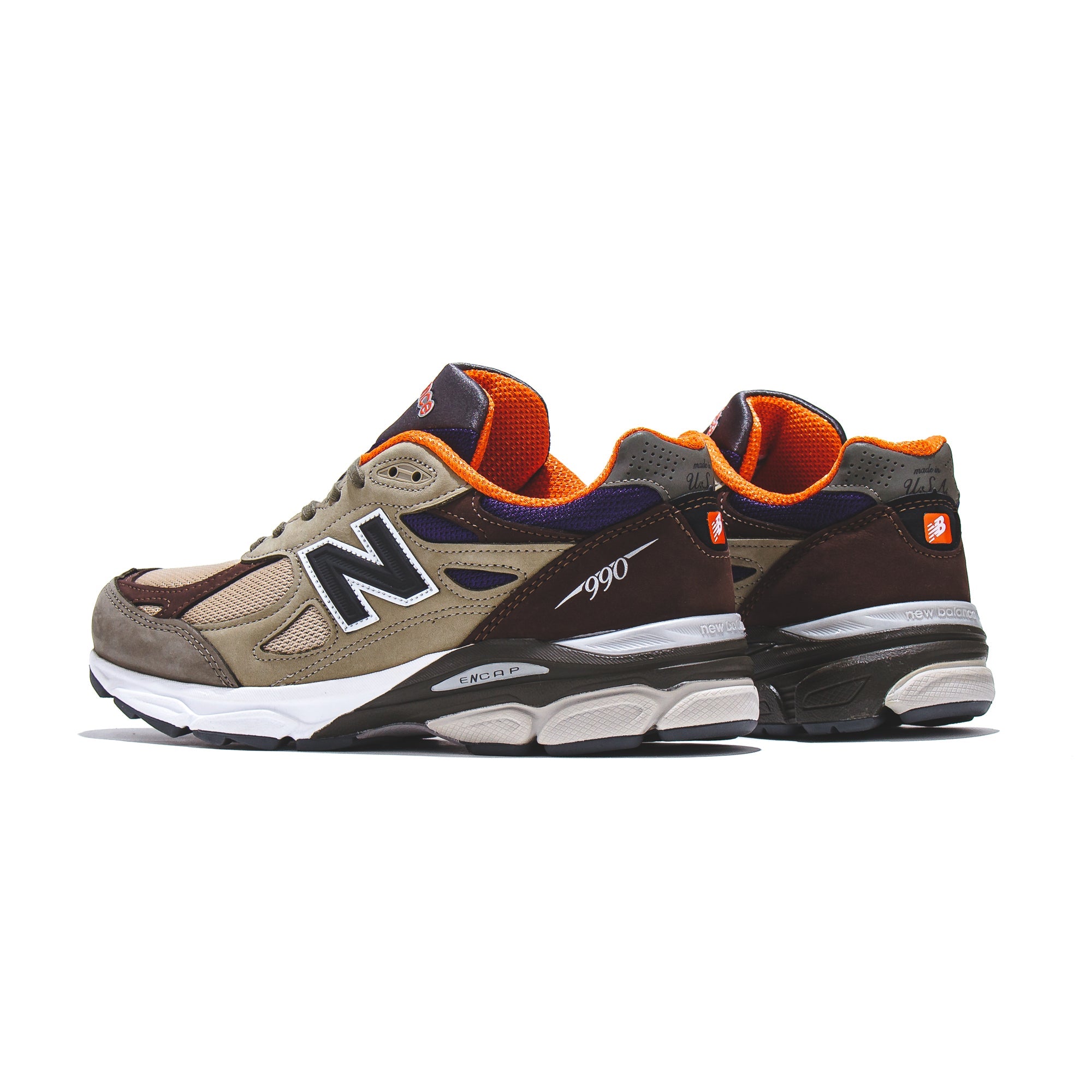 New Balance Men 990v3 Tan Made In USA M990BT3