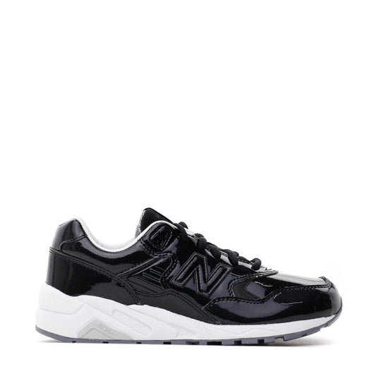 NEW BALANCE REVLITE WOMEN PATENT LEATHER BLACK SILVER WRT580MT - FOOTWEAR - Solestop.com - Canada