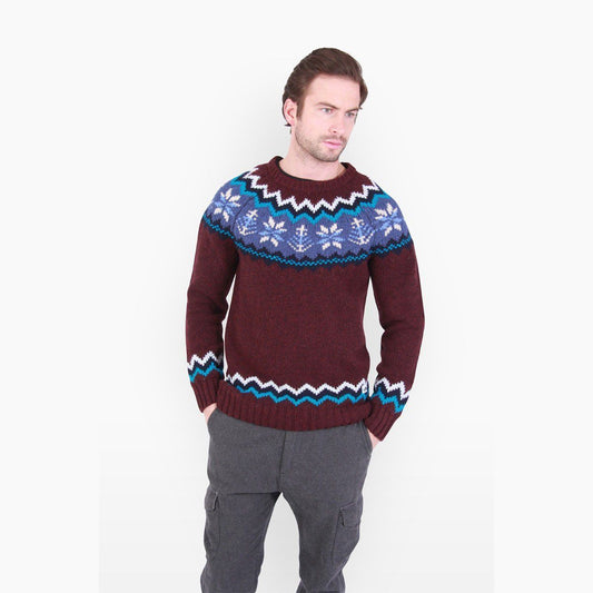 CLOTHING - PENFIELD LEWISVILLE, KNITTED CREW BURGUNDY PF0896W13-BUR
