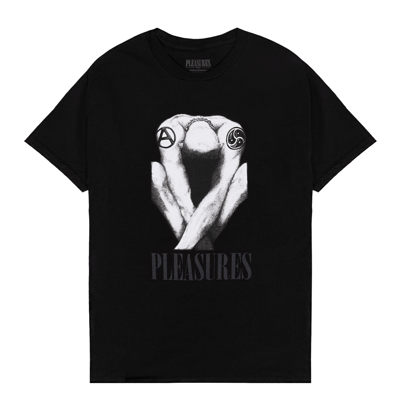 Pleasures Men Bended T-Shirt Black - T-SHIRTS - Canada