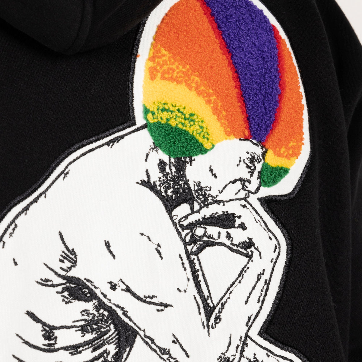 Pleasures Men Discourse Hoodie Black - SWEATERS - Canada