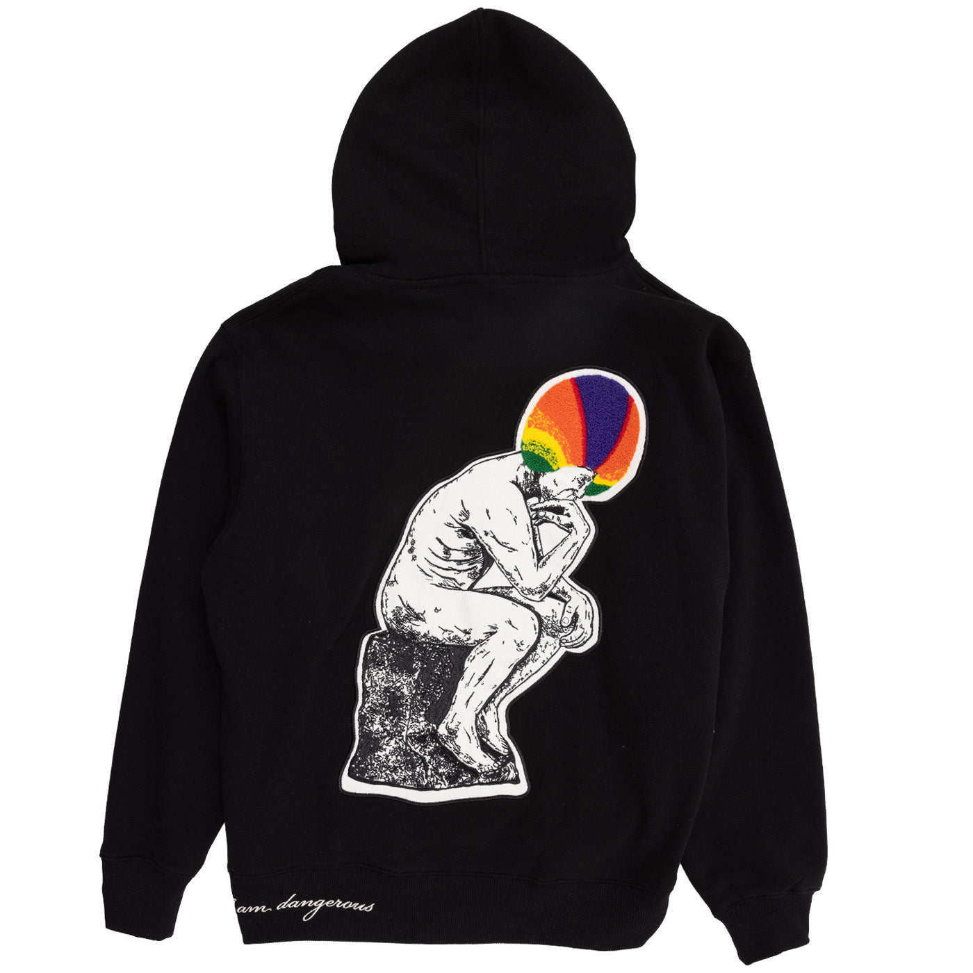 Pleasures Men Discourse Hoodie Black Secondary image