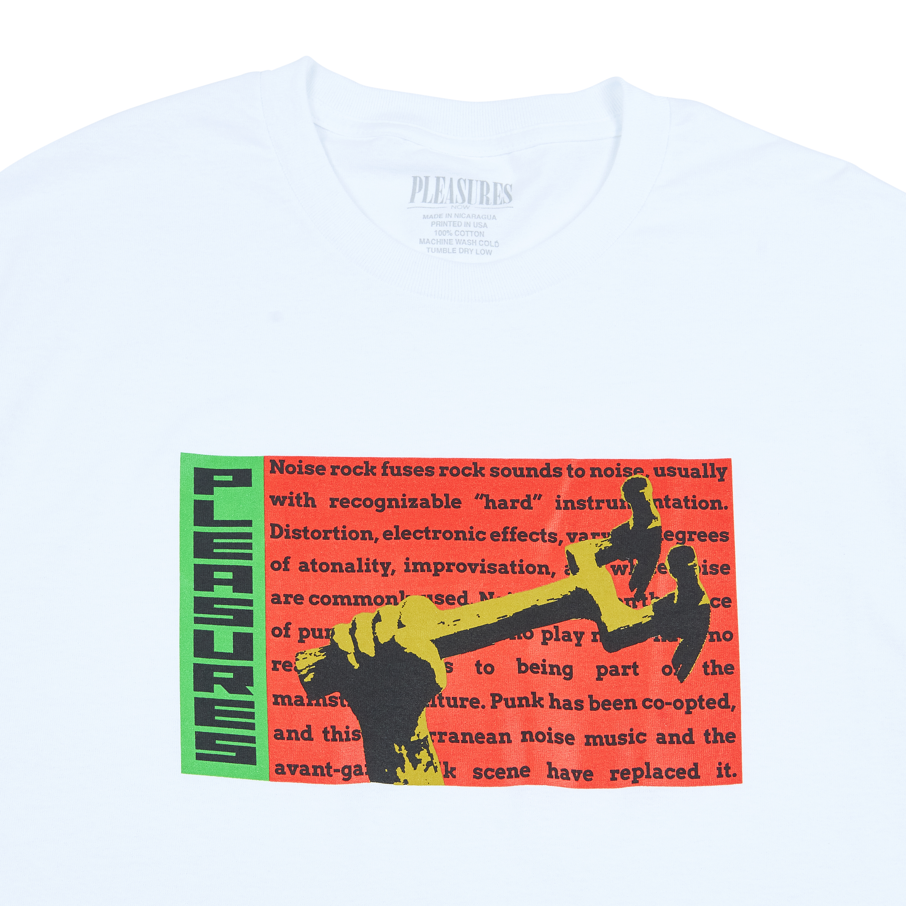 Pleasures Men Hammered T-Shirt White W038-WHT Secondary image