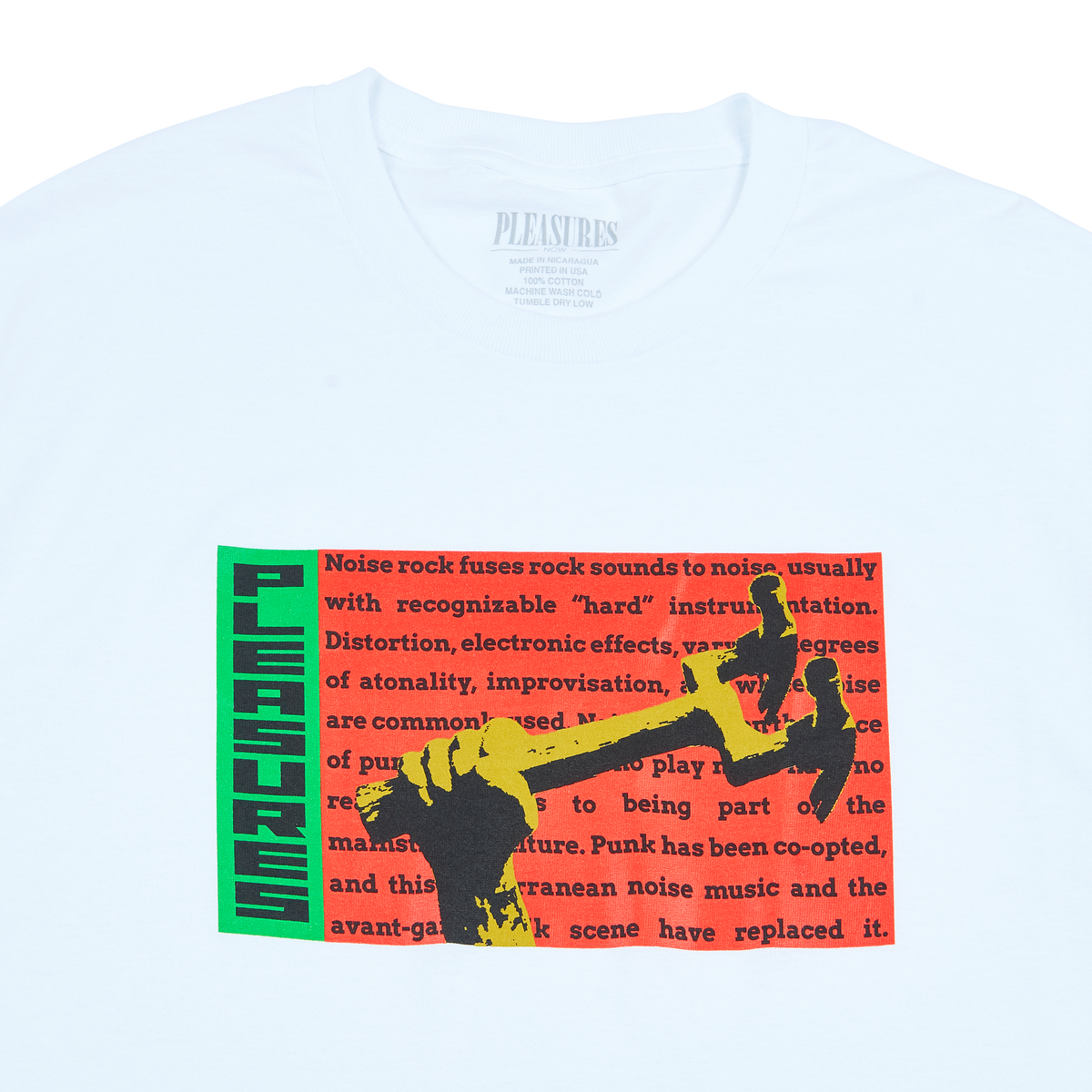 Pleasures Men Hammered T-Shirt White W038-WHT - T-SHIRTS - Canada