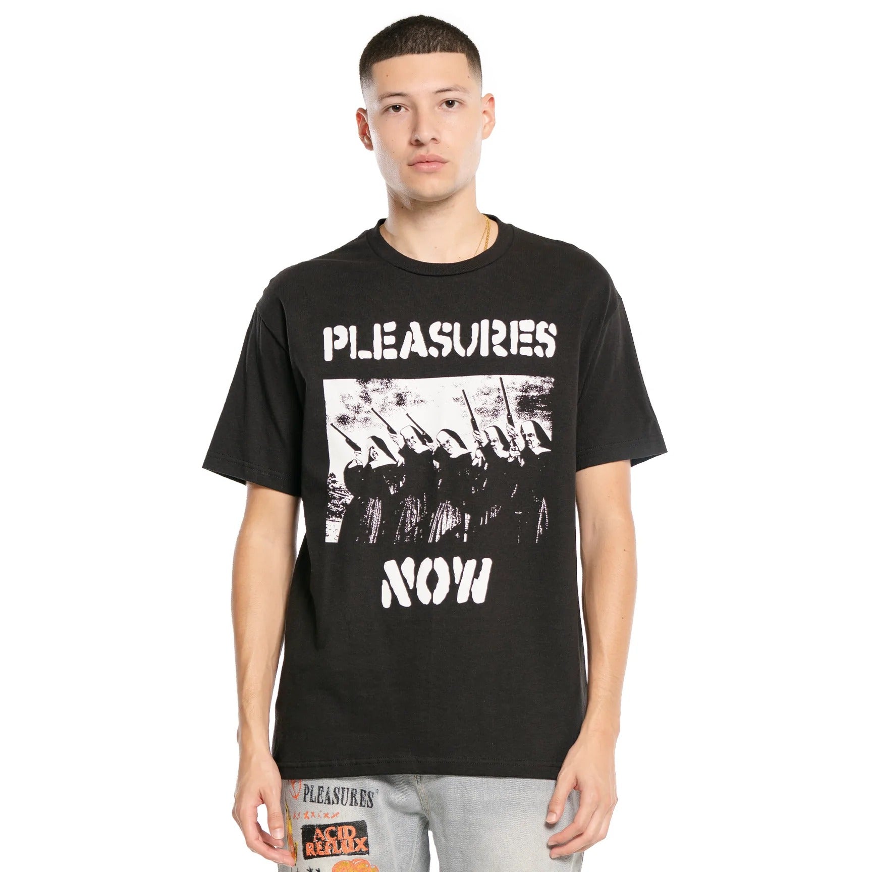 Pleasures Men Nuns T-Shirt Black - T-SHIRTS - Canada