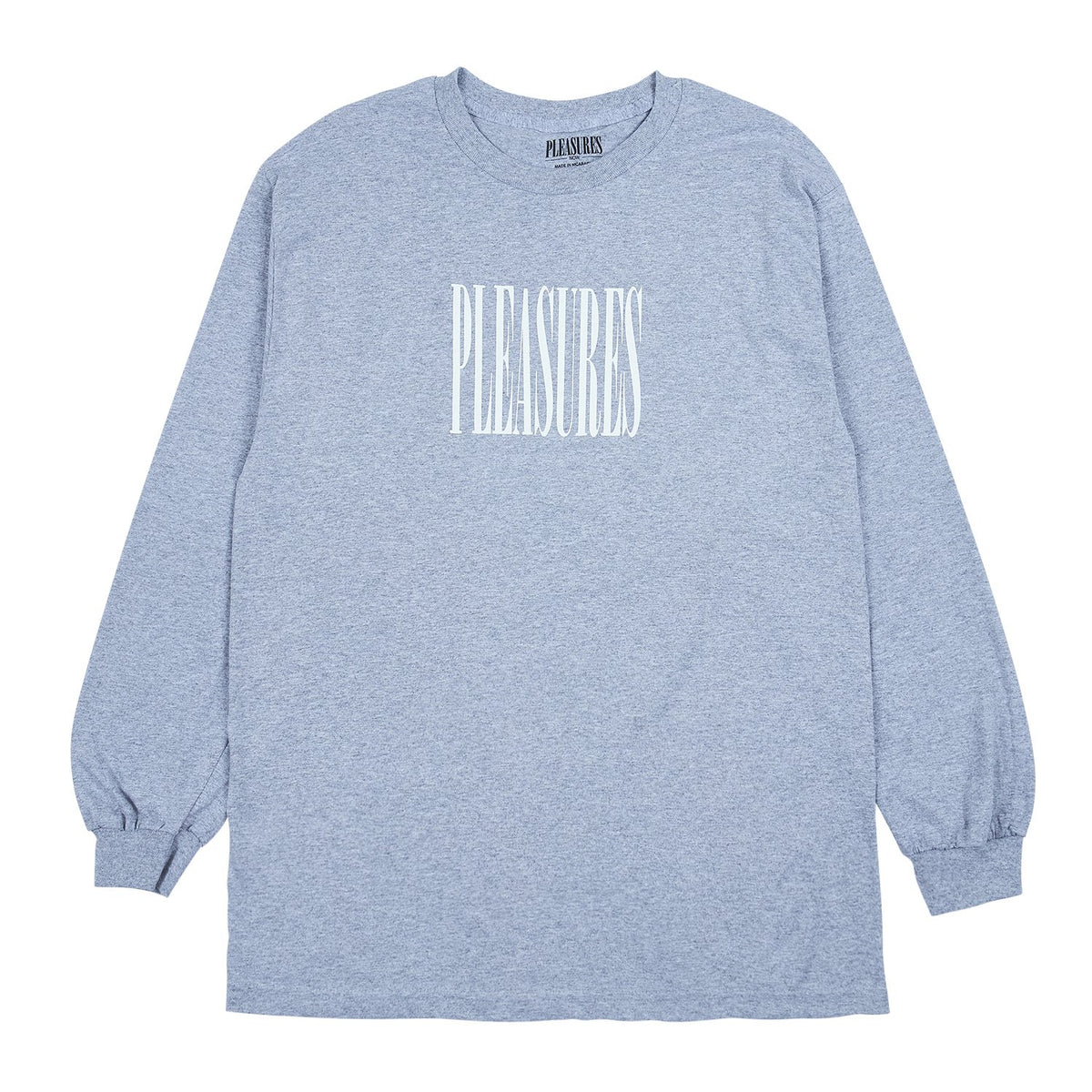 Pleasures Men Stretch LS T-Shirt Heather Grey W043-GRY - T-SHIRTS - Canada Main image