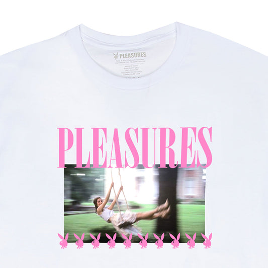Pleasures Men x PLAYBOY Swing T-Shirt White PB013-WHT - T-SHIRTS - Canada