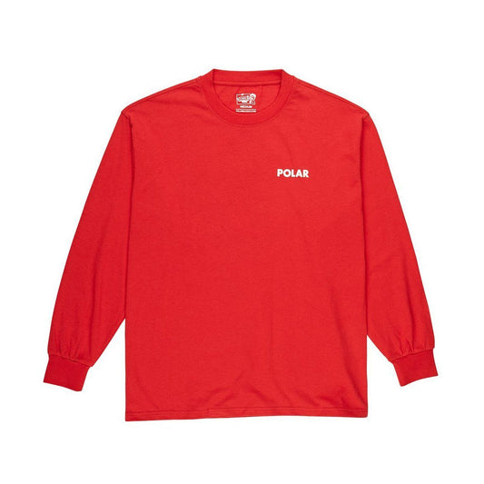 T-SHIRTS - Polar Skate Co Staircase LS Tee Red Men PSCSTAIRLS-RED