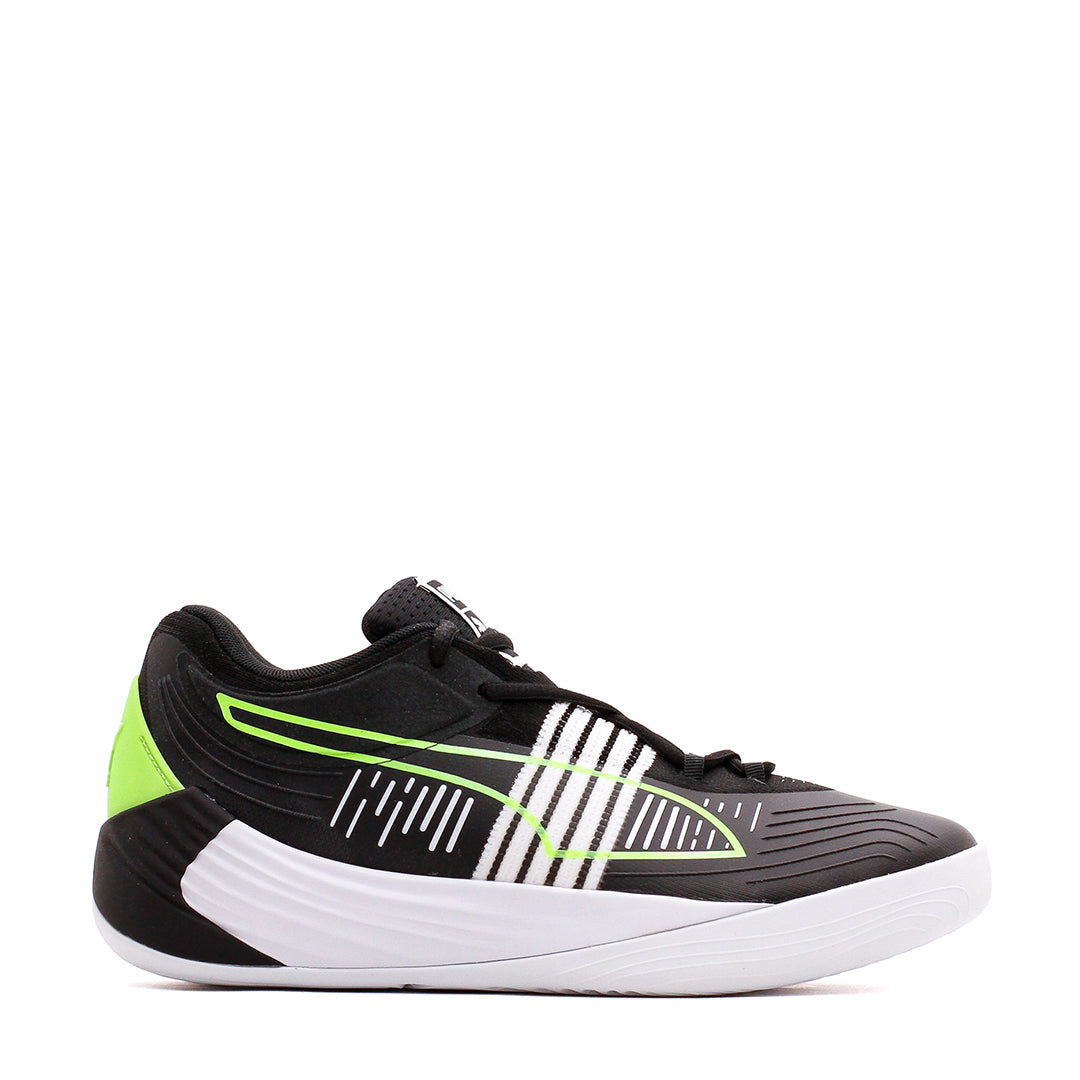 Puma Basketball Men Fusion Nitro Black Green Glare 195587-01 - FOOTWEAR - Canada Main image