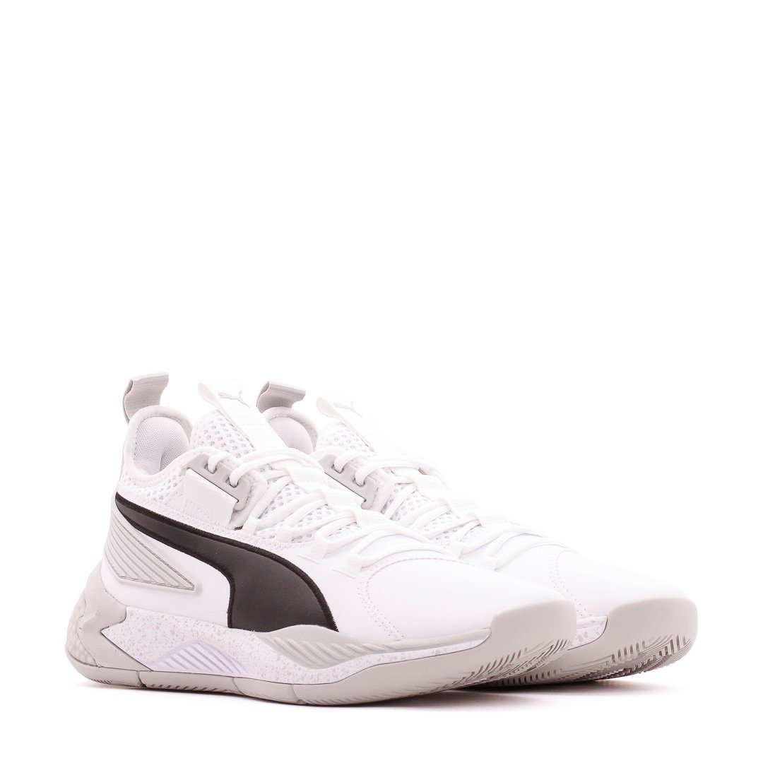 Puma Basketball Uproar Hybrid Court White Glacier Grey Men 192775-06 Secondary image