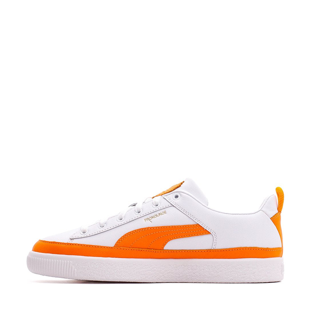 Puma Men Basket VTG Pronounce White Orange 381255-01 Secondary image