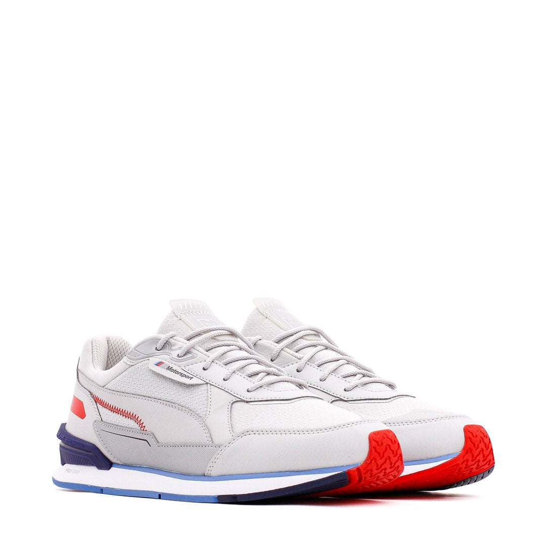 Puma Men BMW MMS Low Racer Gray Violet Marina White Core 306805-02 Secondary image