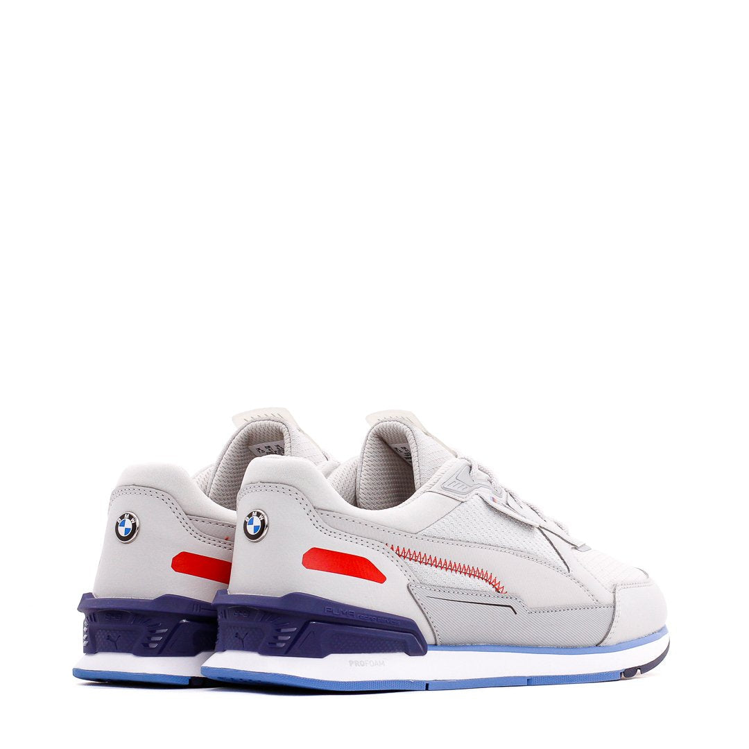 Puma Men BMW MMS Low Racer Gray Violet Marina White 306805-02 - FOOTWEAR - Canada