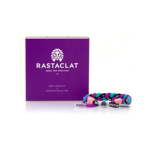 ACCESSORIES - Rastaclat Bracelet Ninety-5 Braided Black Purple Turquoise RC11450012