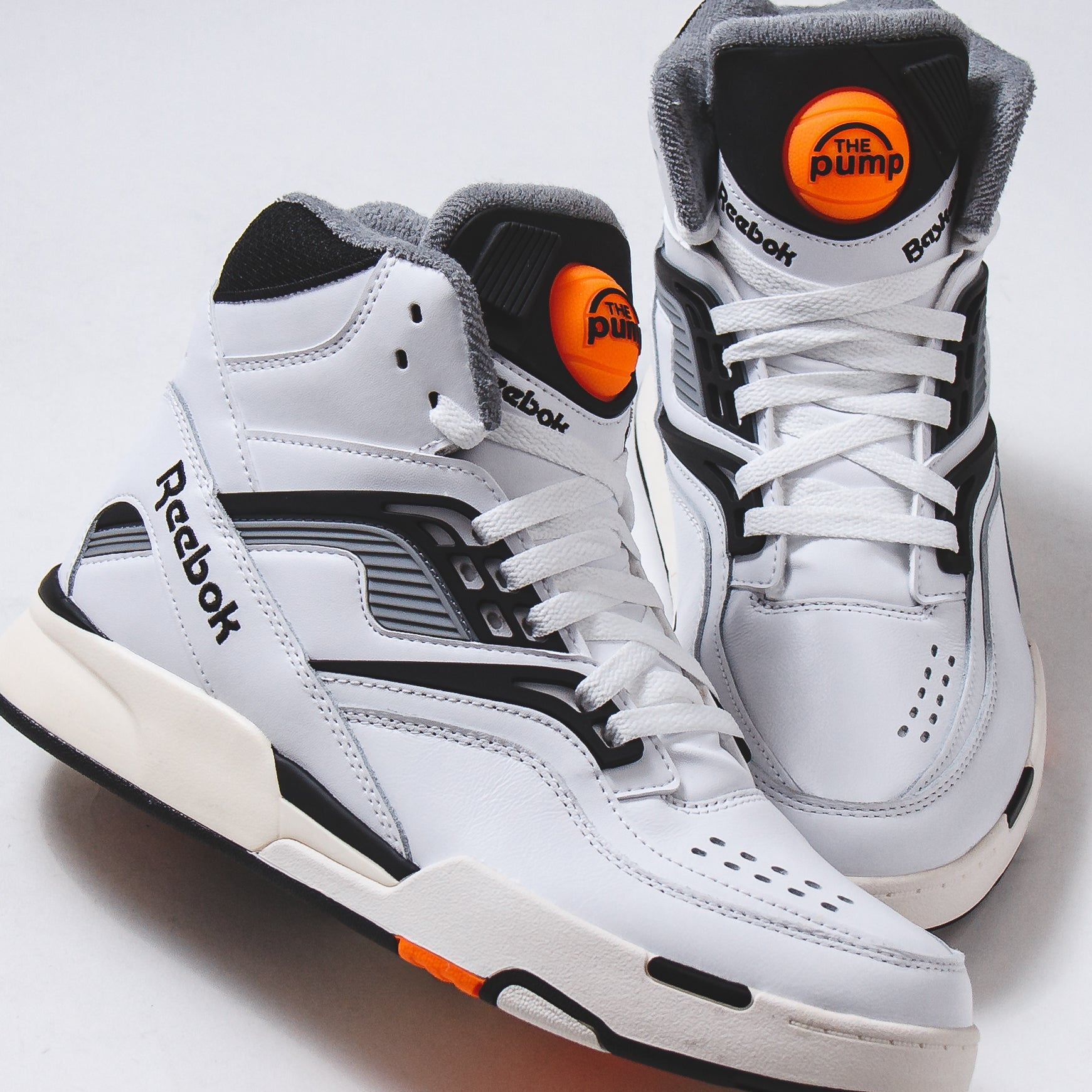 White Reebok Pump TZ