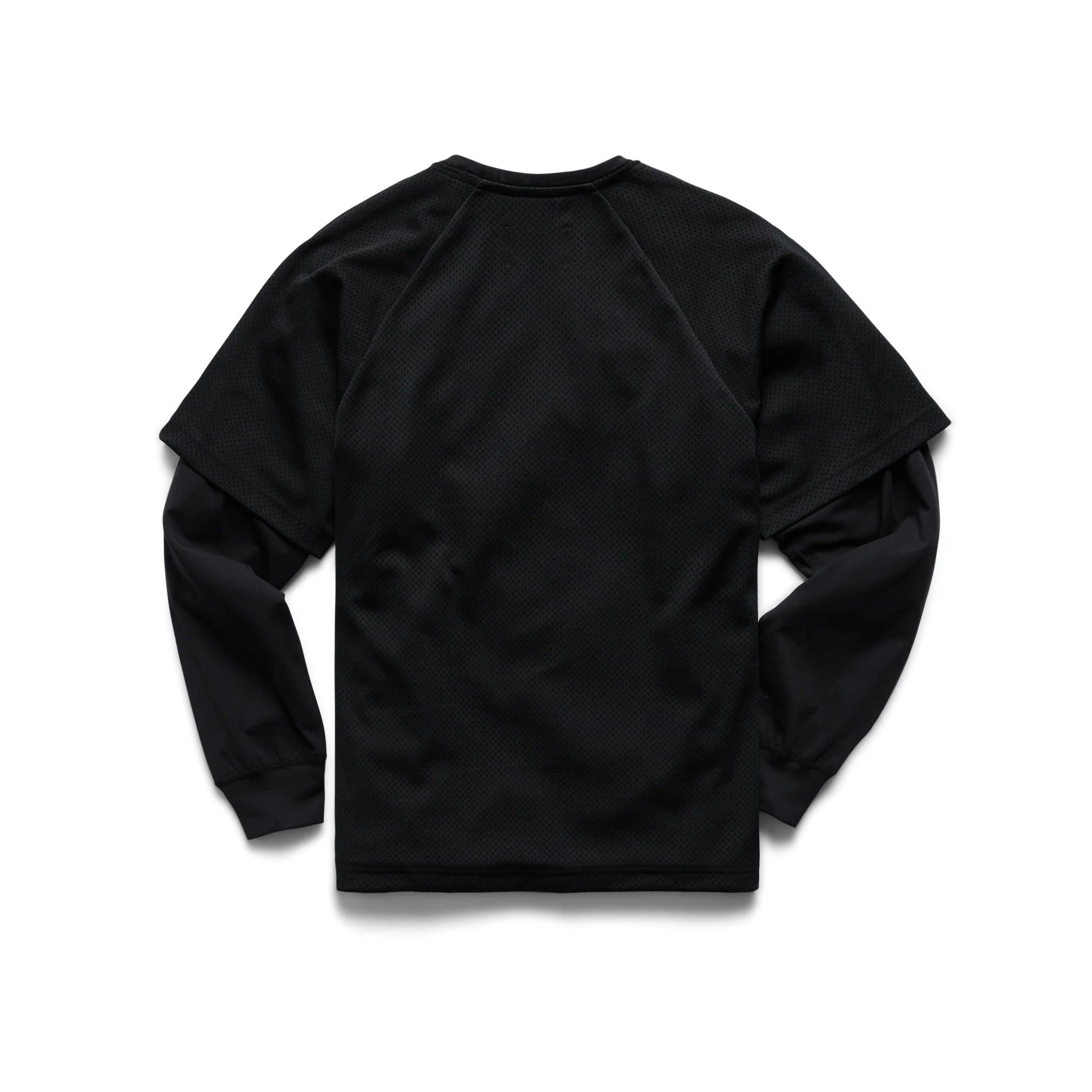 Reigning Champ Men Knit Athletic Mesh S04 2-Layer Mesh Crewneck Black RC-2240-BLK - SWEATERS - Canada