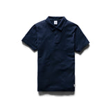Reigning Champ Men Knit Pima Jersey Polo multi Navy RC-1180-NVY - TOPS - Canada