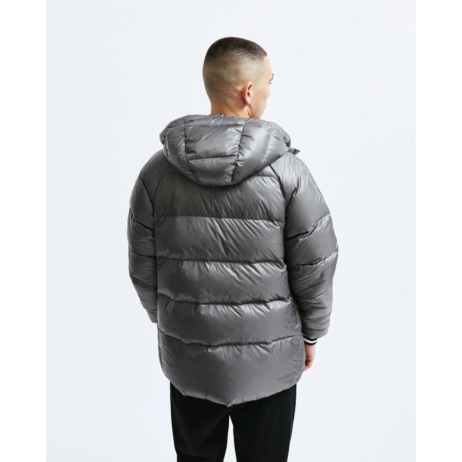Reigning Champ Men Woven Ripstop Nylon Goose Down Hoodie Jacket RC-4170-CHA - OUTERWEAR - Canada