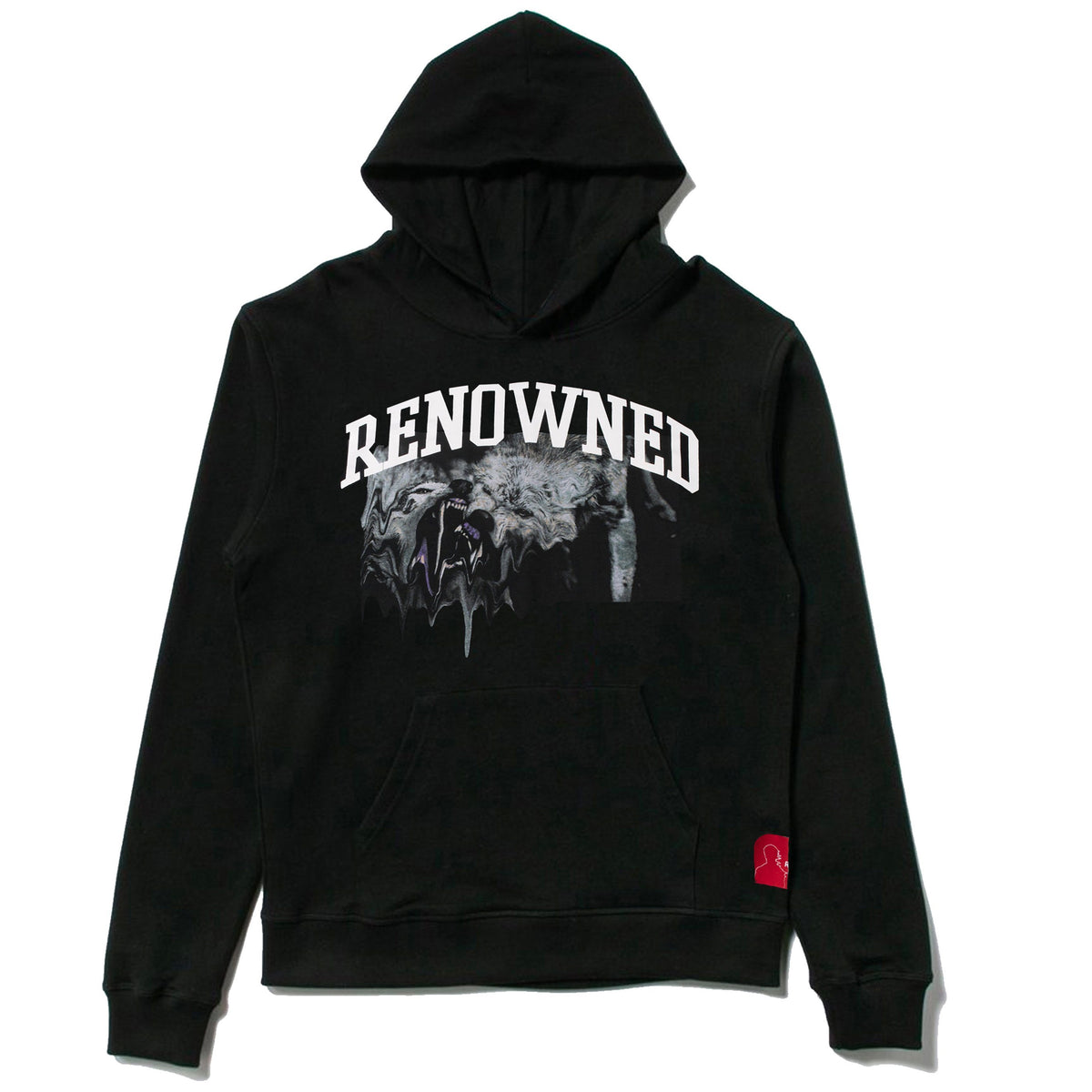 SWEATERS - Renowned Wolves In Paradise Hoody Black Men RD126 Main image