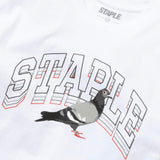 Staple Men Collegiate Stack Logo Tee White 2104C10441Z-WHT - T-SHIRTS - Canada