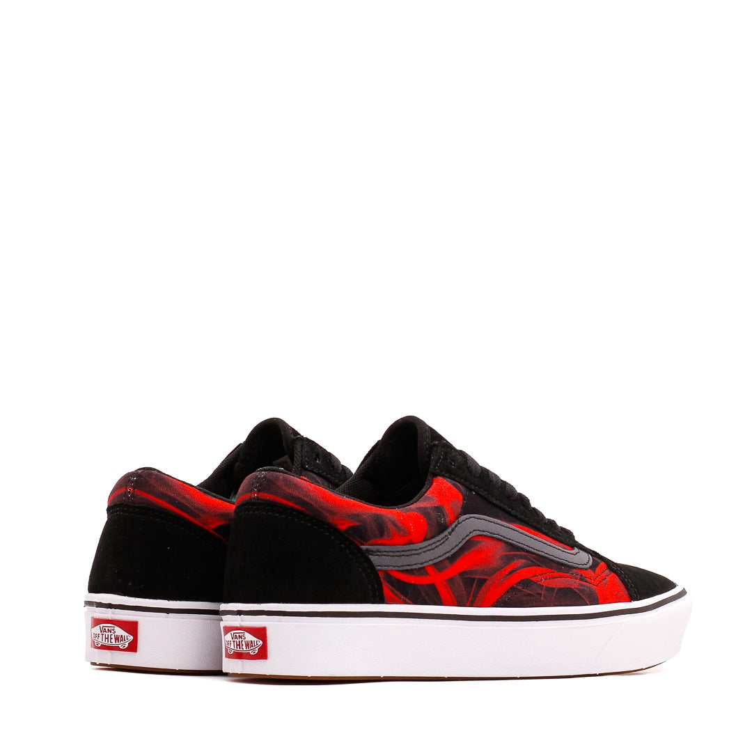 vans classic slip factory og white og red big stripes