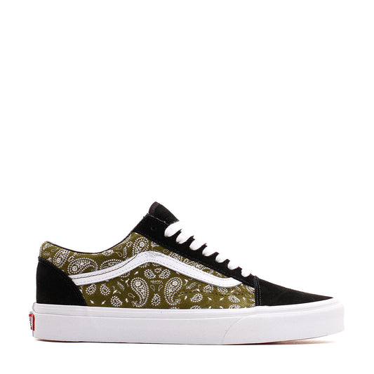 Vans Men Old Skool Paisley Suede Black Olive VN0A5JMIBKO - FOOTWEAR - Canada