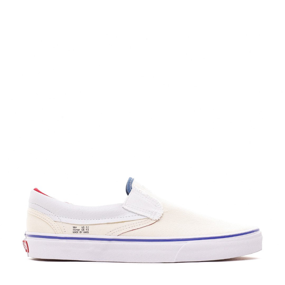 Vans UA Classic Slip-On Outside In Navy Natural Red Men Core VN0A38F7VME - FOOTWEAR - Solestop.com - Canada