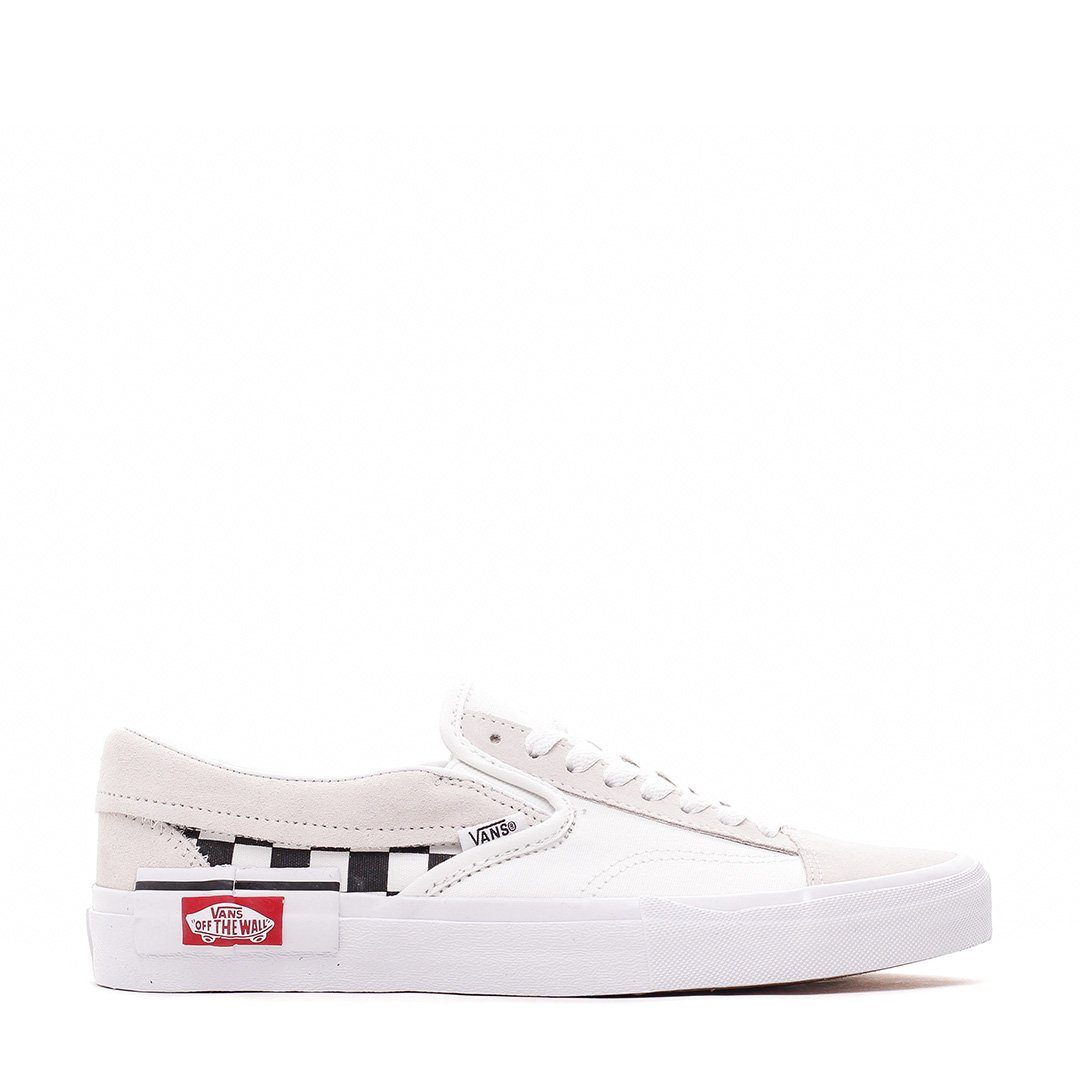 FOOTWEAR - Vans UA Slip-On CAP Checkerboard White Black Men VN0A3WM527I Main image