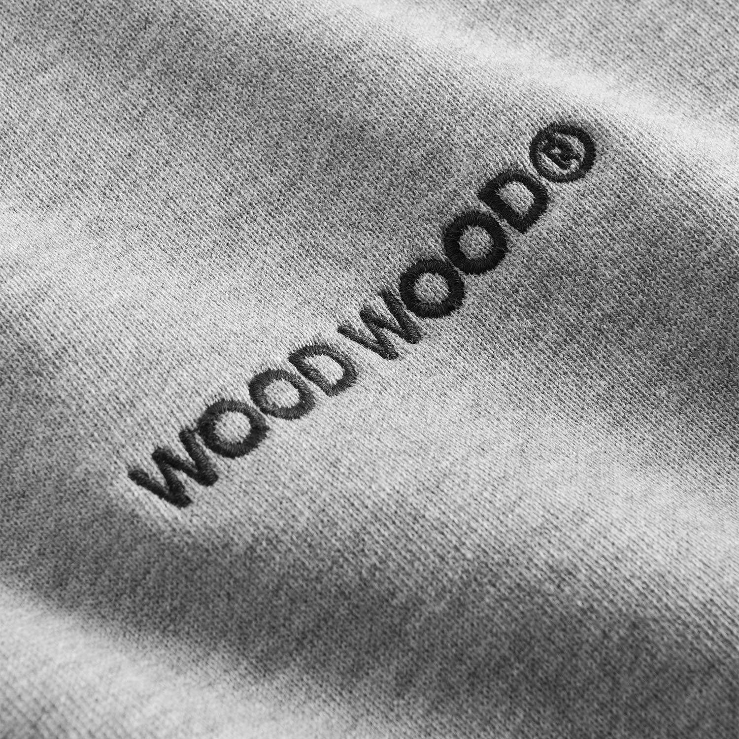 Wood Wood Men Hugh Logo Sweatshirt Grey 12125618-2492-GRY - SWEATERS - Canada