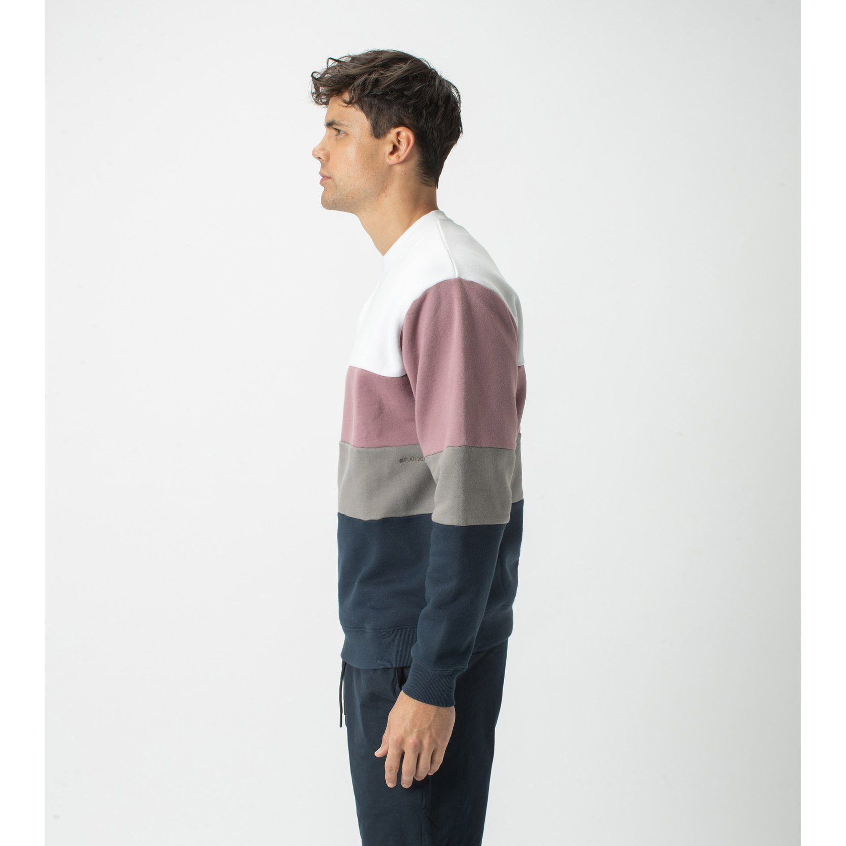 Zanerobe Panel Crew Sweat DK Musk Men 400-FLD Secondary image