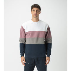 SWEATERS - Zanerobe Panel Crew Sweat DK Musk Men 400-FLD